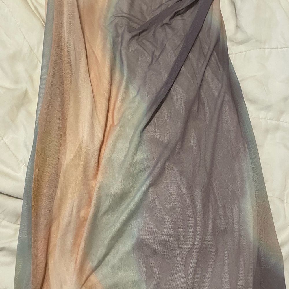 Zara Strapless Tie Dye Print Dress_NWT - Picture 8 of 13